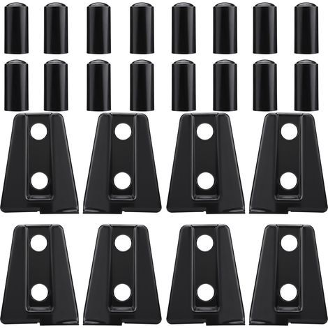 piezas de embellecedores negros para bisagras de puertas de coche Jeep Wrangler JK Unlimited de 4 puertas 2007-2018 (1/5)