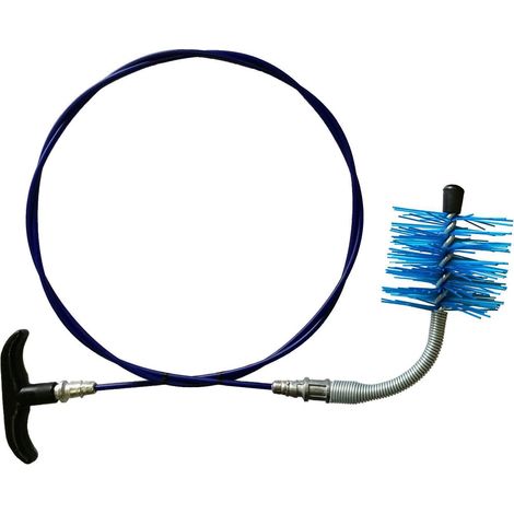 Set Pulizia Stufa A Pellet Scovolo Nylon Prolunga E Impugnatura Spazzacamino
