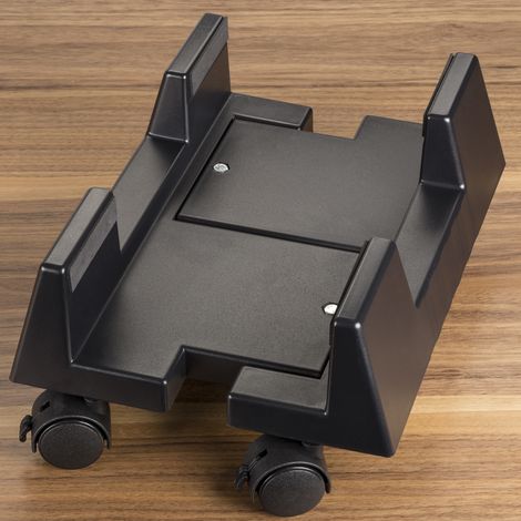 Computerständer PC Ständer rollbar u. verstellbar schwarz (1/3)