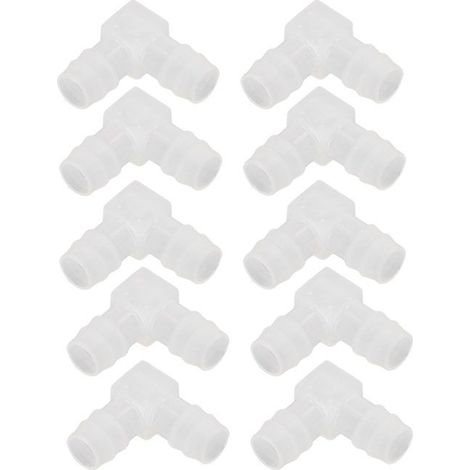 BelleRise - 10pcs coudes PP 90° – 16 mm – sans odeur, anti-corrosion – aquarium laboratoire (1/5)