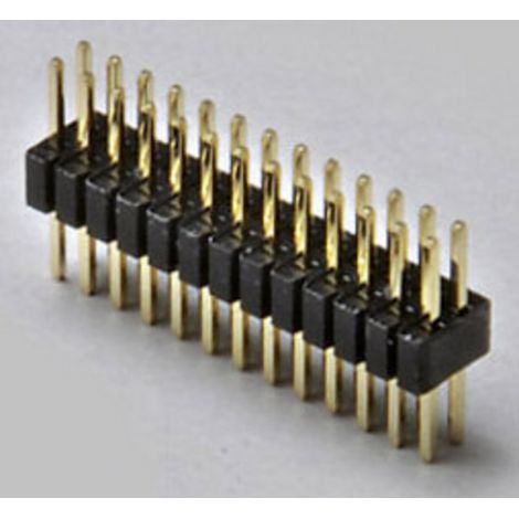 TRU COMPONENTS Stiftleiste (Standard) Anzahl Reihen: 2 Polzahl je Reihe: 2 TC-2506328 1 St.