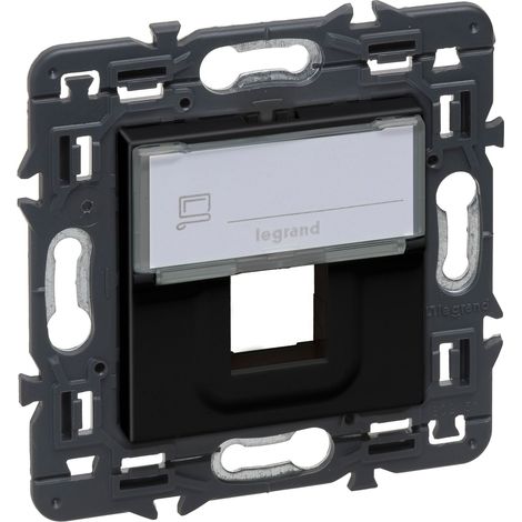 Adaptador VALENA NEXT 1xRJ45 keystone dark  LEGRAND 741477 (1/2)