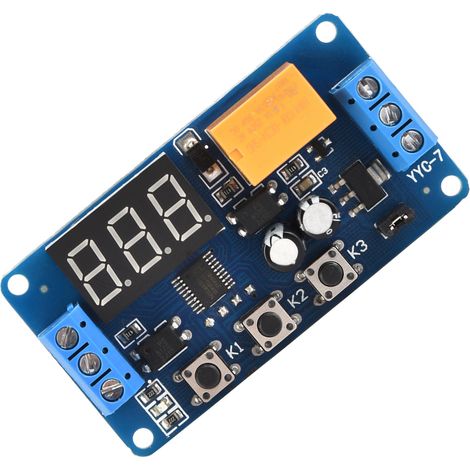 Module de temporisation réglable avec relais de commande de cycle, 3 V, 3,7 V, 4,5 V, 5 V, 6 V et 7,4 V (1/5)