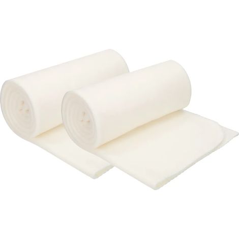 Lot de 2 couvertures polaires Betz 130 x 170 cm 180 g/m² – Plaid douillet – Couverture moelleuse pour canapé ou lit – Légère, chaude et facile d'entretien – Crème (1/5)