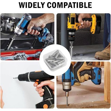 Coffret 25 embouts vissage PZ2 25mm - Acier Cr-V - Compatible visseuses/perceuses, bricolage, réparations, travaux domestiques (1/5)