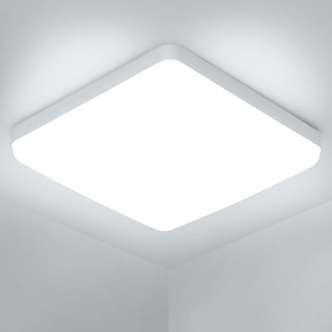 Plafonnier LED 36W, 6500K 2070LM Lampe de Plafond, IP44 Plafonnier Salle de Bain LED, Ø23cm Lumière Blanche Luminaire pour Chambre, Salle de Bain, Cuisine, Couloir, Balcon (1/5)