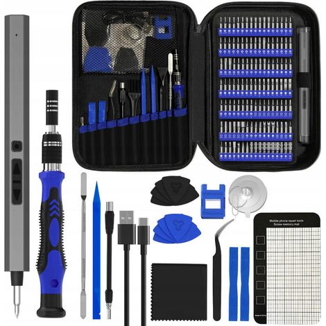 CHIGOODS 154-in-1 Torx-Präzisions-Elektroschraubendreher-Set mit LED elektrowerkzeuge set