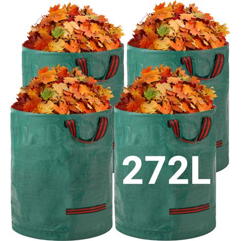 Velway Sac à Déchets Jardin 272Lx4 Réutilisable - Tissu Industriel Résistant avec Poignées Renforcées (1/5)