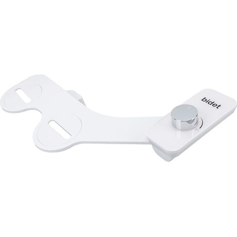 Accessoire de bidet pour toilettes, buse autonettoyante, pression d'eau réglable, G1/2, fixation pour siège de toilette avec bidet intégré (1/5)