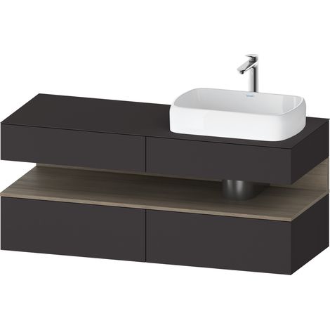 Duravit Collection One Meuble sous-vasque sur console, 2 tiroirs,