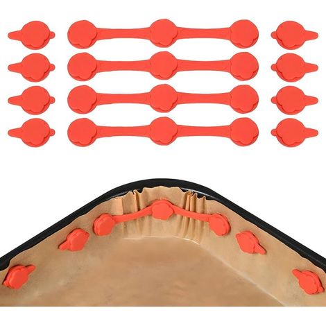 GDHZS-Lot de 4 boucles magnétiques en silicone pour friteuse à air – Clips résistants à la chaleur pour sécuriser les doublures en papier parchemin, éviter les brûlures et le contact (1/5)