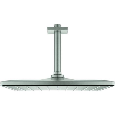 Cabezal de ducha RAINSHOWER 310 MONO CUB Salida de techo de acero de 142 mm