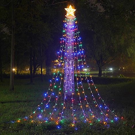 Weihnachtsdekoration für draußen: LED-Sternenlichter, einfache Installation & wasserdichte Weihnachtsbeleuchtung für den Weihnachtsbaum (1/5)