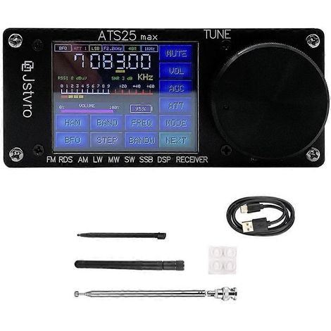 Récepteur radio multibande ATS25 Max Si4732 FM RDS AM LW MW SW SSB DSP avec écran tactile 2,4 pouces (1/5)