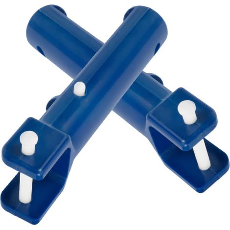 Ergonomischer Griff für Saugkopf – 2er-Pack – Robustes, blaues Kunststoff – Einfache Poolreinigung – Markenübergreifend kompatibel – 14,2 x 5 x 2,3 cm (1/5)