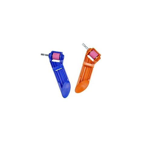 Disco abrasivo para afilar brocas, herramienta manual, juego de afiladores de brocas para uñas, accesorios para taladros paso a paso, 1 pieza (azul) - Crezuo