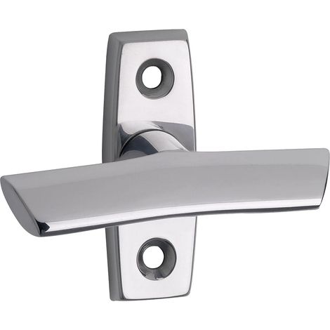 GRUNDMANN Triebolive FAVORIT 1026 - VK 7 x 35 mm, Rosette 25 x 65 mm, Alu poliert, 1 Stück  Zubehör Beschläge Fenster