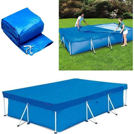 Couvertures rectangulaires pour piscines à structure rectangulaire de 9,8 pi x 6,6 pi (118 po x 79 po x 26 po) (1/5)