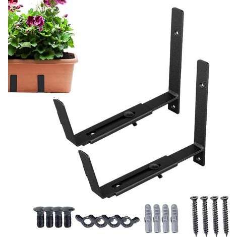 für Brücke robuster Eisenrahmen Blumenkastenhalter (1/5)