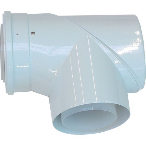 Vaillant Raccordo a T (curva) di ispezione 87 Gr concentrico PP incl. chiusura funzionale, 0020106383
