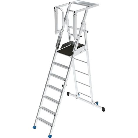 PIRL pliant portillon saloon 7 marches - Hauteur max. travail 3.75m - PIRL7RM-PS