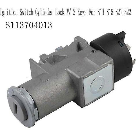 Cilindro de cerradura de interruptor de encendido para automóvil S11 S15 S21 S22 con 2 llaves (S113704013)
