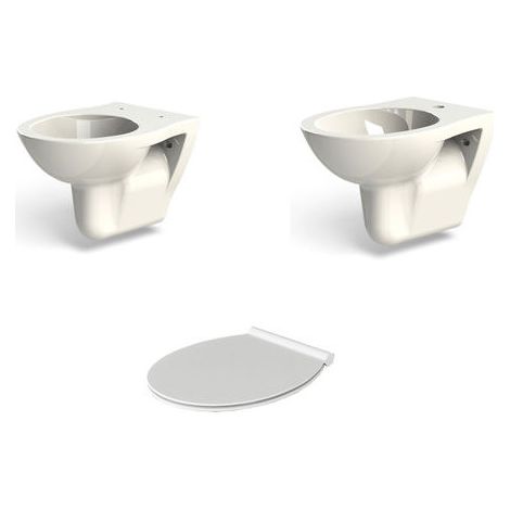 Sanitari sospesi Fast eco con copriwater sgancio rapido a discesa (1/3)