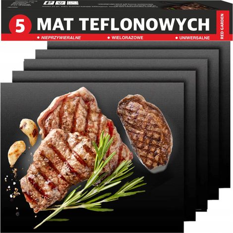 Teflonmatte für Grillblech zum Backen und Braten im Backofen, 5 Stück (1/5)