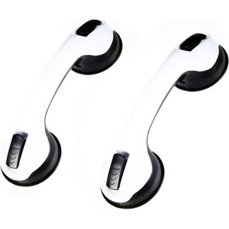 2 poignées de sécurité (noires) pour baignoire/douche/ventouses-Online Store (1/3)
