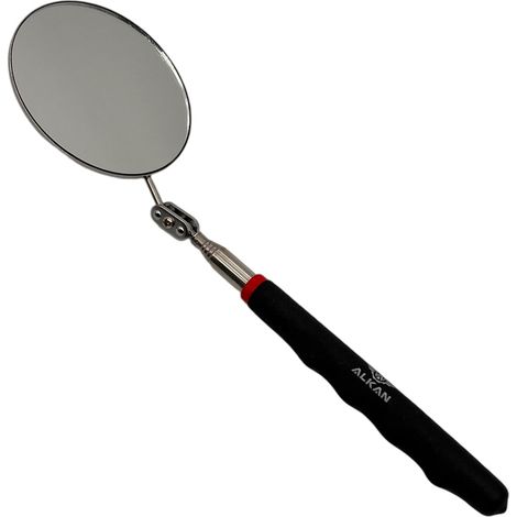 Inspektionsspiegel Teleskop Ø 82 mm ausziehbar bis 75 cm mit Gelenk (1/5)