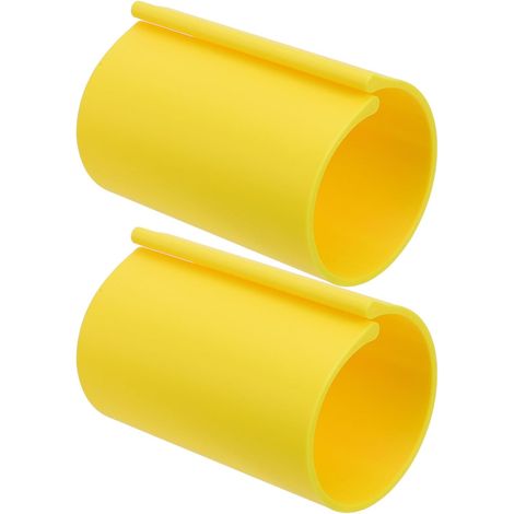 2 Pièces Porte-rouleau de Toile en Plastique Jaune pour Rangement (1/5)