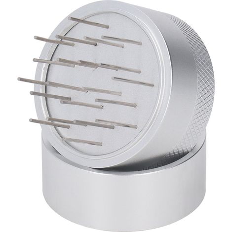 Distributeur d'aiguille à café avec support, dispersion efficace, inox anti-rouille, agitateur manuel argenté 51mm/2,0in (1/5)