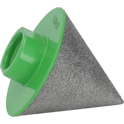 Fraise à chanfreiner diamant M14 60° angle base, meule de polissage et façonnage 48mm/1.9in, opération simple pour biseautage et ébavurage. (1/5)