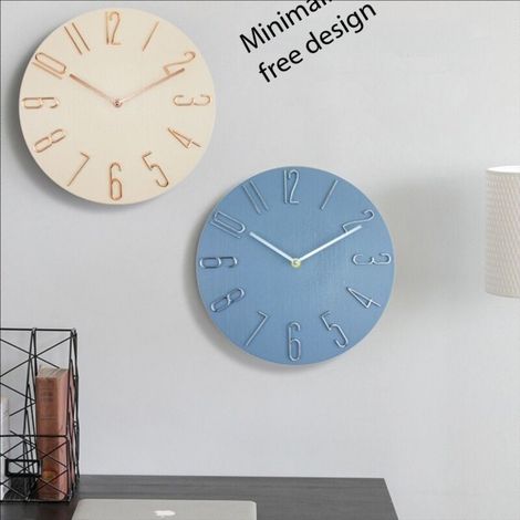 Orologio da parete con onde radio, calendario per soggiorno, orologio da parete sospeso, orologio al quarzo moderno e creativo - 30 cm (12 pollici) (1/3)