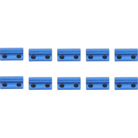 Accouplement 10 pièces pour moteur pas à pas, manchon d'arbre 14mm x 25mm, connecteur 5x8mm / 0,2x0,31in, bleu, joint d'axe. (1/5)