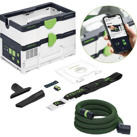 Festool 576936 Cordless Mobile Dust Extractor Cleantec CTLC SYS I-Basic Naked