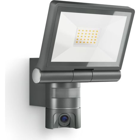 Steinel LED Außen-Strahler CAM2 SC ANT 21 W warmweiß Aluminium anthrazit
