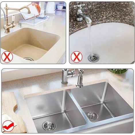 Porte-Eponge Magnetique - Pour Evier Acier Inoxydable - Sans Perçage - Support Mural Compact - 1 Unite (1/5)