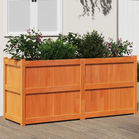 vidaXL Blumentrog Honigbraun 150x50x70 cm aus Kiefernholz