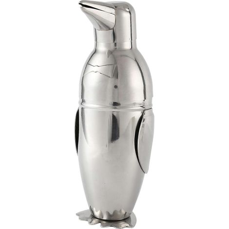 Shaker 500 ml, shaker de barman Penguin en acier inoxydable, accessoire pour le vin et les boissons. (1/5)