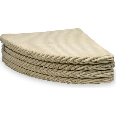 Tapis rond pliable, diamètre 160, gaufre caramel (1/5)