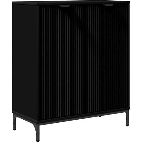Aparador Negro 69,5 x 33 x 82 cm Madera de ingeniería vidaXL (1/5)