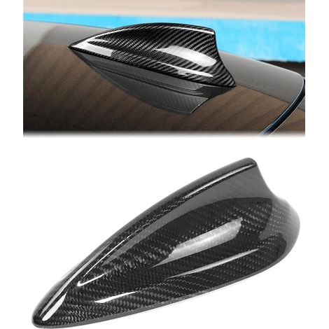 Housse d'antenne F30, Capuchon de Finition en Forme de nageoire de Requin pour F30 F22 F35 F34 F32 F33 F80 F87 M2 M3 M4, Dry Carbon Fiber Car Radio Signal Base Trim Accessories (1/5)