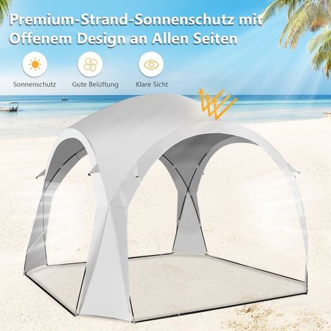 Outdoor-Pavillon mit UPF50+ Sonnenschutz, Kapazität für 6-8 Personen