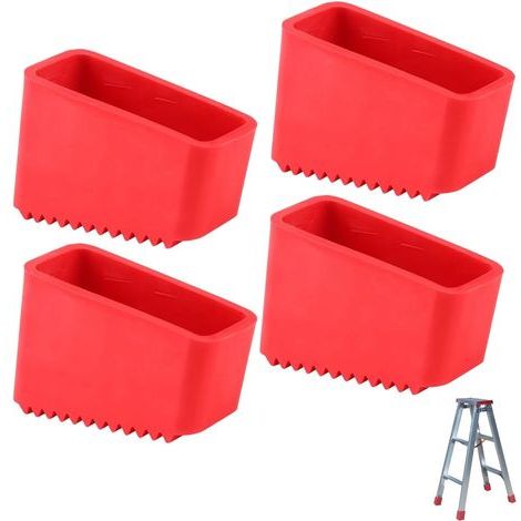 Leiterfüße-Kappen, 4 Stück, Ersatz-Leiterfüße, 50 x 20 mm Gummikappen für Klappleitern für Heimwerker