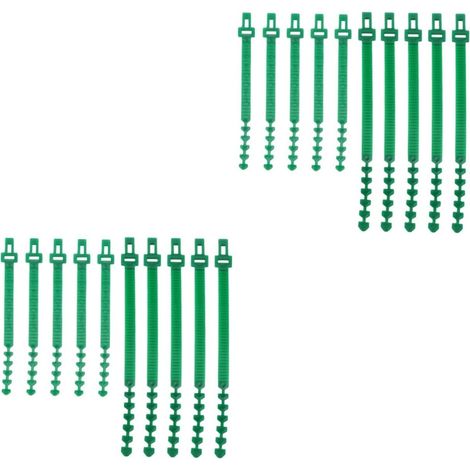 20pièces Attaches Plantes Câbles De Jardin Réglables pour Support De Arbres Et Plantes pour Intérieur Et Extérieur (1/5)