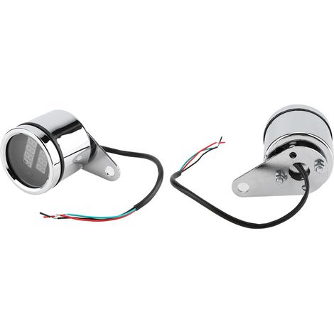 2-in-1 LED-Motorradinstrumentencluster: Digitales Voltmeter und Drehzahlmesser mit Kilometerzähler und Metall-Tachometer (1/5)