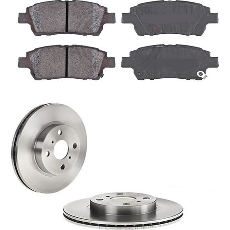 KIT FRENI ANTERIORI compatibile con TOYOTA YARIS VERSO (P2) - DISCHI + PASTIGLIE OEM: P 83 051 / 17028 /SOSTITUZIONE DIRETTA/BASSA POLVERE/SILENZIOSO (1/5)