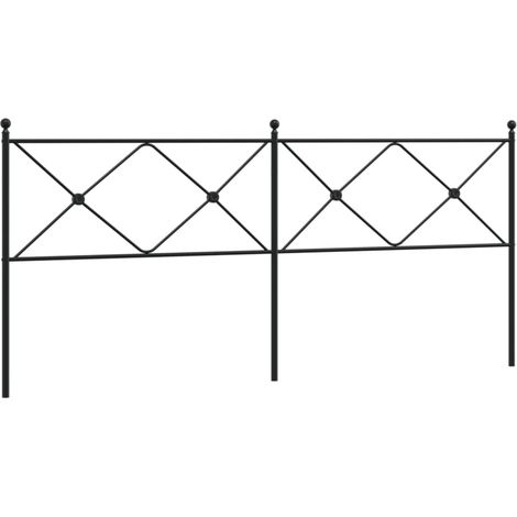 Tête de lit,Panneau décoratif métal noir 193 cm CFW1740837 (1/5)