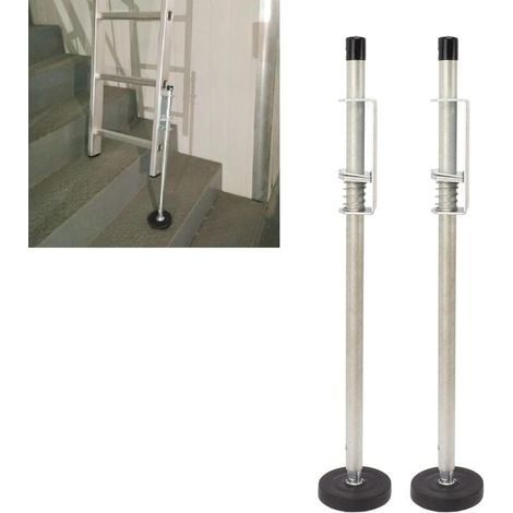 AIPERQ  60 Cm Pieds de Nivellement D'échelle, Stabilisateur de Niveleur D'échelle D'extension Pieds de Niveleurs D'échelle Réglables Universels Pieds de Nivellement de Sol (1/4)